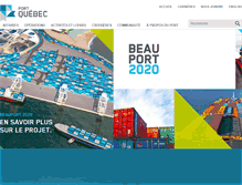 Tablet Screenshot of portquebec.ca